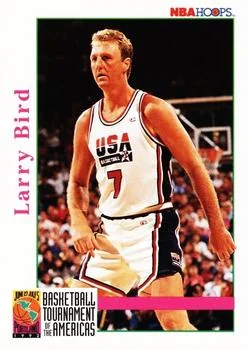1992-93 Hoops Larry Bird BTA #337 card image