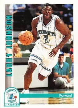 1992-93 Hoops Larry Johnson #24 card image