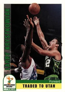 1992-93 Hoops Larry Krystkowiak #129 card image