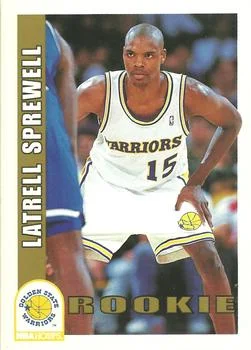 1992-93 Hoops Latrell Sprewell ROO #389 card image