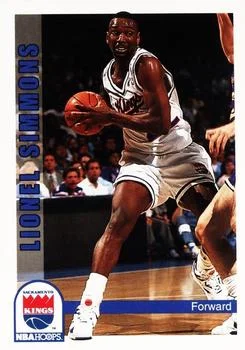 1992-93 Hoops Lionel Simmons #201 card image