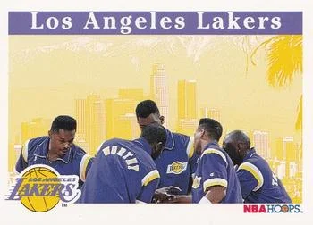 1992-93 Hoops Los Angeles Lakers TC #278 card image