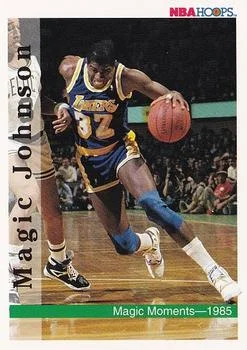 1992-93 Hoops Magic Johnson MM1985 #329 card image