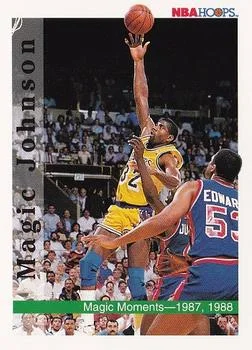 1992-93 Hoops Magic Johnson MM1987 #330 card image