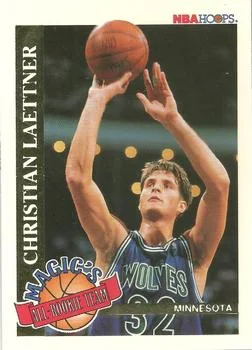 1992-93 Hoops Christian Laettner [Magic's All-Rookie Team] Magic's All-Rookie Team #3 card image