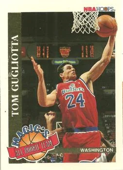 1992-93 Hoops Tom Gugliotta [Magic's All-Rookie Team] Magic's All-Rookie Team #5 card image