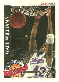 1992-93 Hoops Walt Williams [Magic's All-Rookie Team] Magic's All-Rookie Team #6 card image