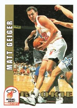 1992-93 Hoops Matt Geiger ROO #412 card image