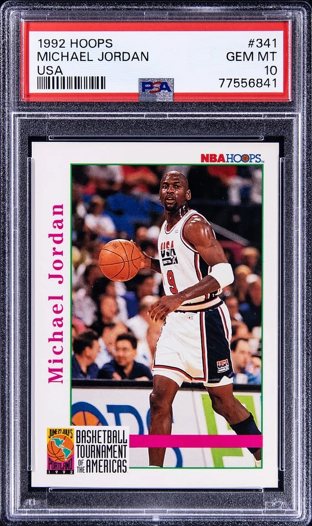 1992-93 Hoops Michael Jordan USA #341 card image