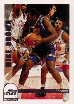 1992-93 Hoops Mike Brown #222 card image