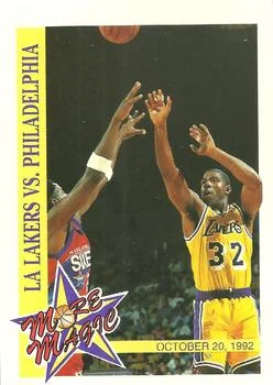 1992-93 Hoops Magic Johnson [More Magic] More Magic #MM2 card image