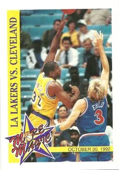1992-93 Hoops Magic Johnson [More Magic] More Magic #MM3 card image