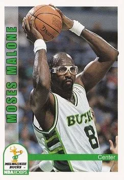 1992-93 Hoops Moses Malone #130 card image