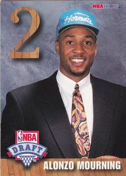 1992-93 Hoops Alonzo Mourning EXCH [NBA Draft Lottery Pick Exchange] NBA Draft Lottery Pick Exchange #B card image