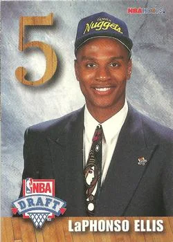 1992-93 Hoops LaPhonso Ellis EXCH [NBA Draft Lottery Pick Exchange] NBA Draft Lottery Pick Exchange #D card image