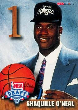 1992-93 Hoops Shaquille O'Neal [NBA Draft Lottery Pick Exchange] NBA Draft Lottery Pick Exchange #A card image