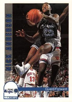 1992-93 Hoops Nick Anderson #160 card image