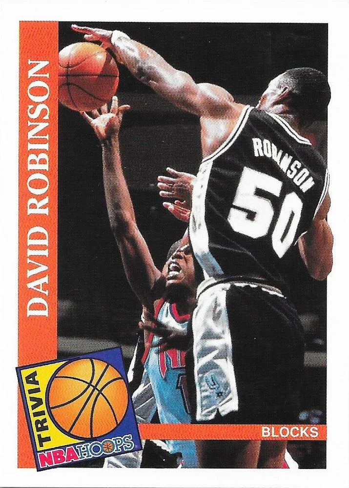 1992-93 Hoops David Robinson TRIV [Promos] Promos #NNO card image