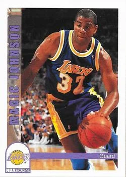 1992-93 Hoops Magic Johnson PROMO [Promos] Promos #NNO card image