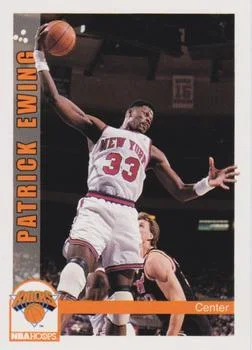 1992-93 Hoops Patrick Ewing PROMOUnnumbered version of base #153 [Promos] Promos #NNO card image