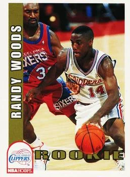 1992-93 Hoops Randy Woods ROO #407 card image