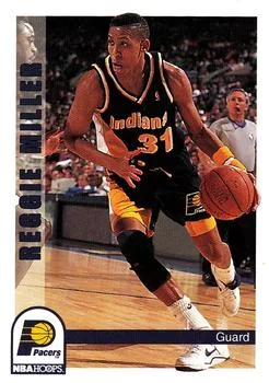 1992-93 Hoops Reggie Miller #92 card image