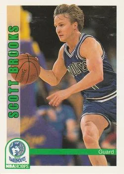1992-93 Hoops Scott Brooks #135 card image