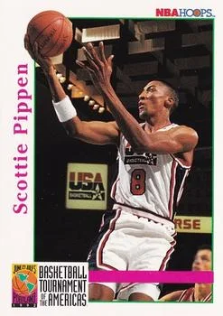 1992-93 Hoops Scottie Pippen BTA #345 card image