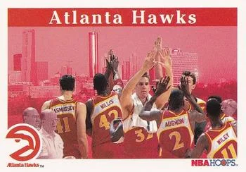 1992-93 Hoops Stacey Augmon / Jon Koncak / Blair Rasmussen / Morlon Wiley / Kevin Willis #266 card image