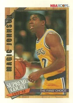 1992-93 Hoops Magic Johnson [Supreme Court] Supreme Court #SC10 card image