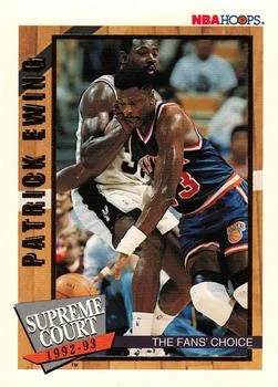 1992-93 Hoops Patrick Ewing [Supreme Court] Supreme Court #SC4 card image