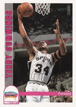 1992-93 Hoops Terry Cummings #206 card image