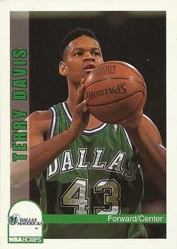 1992-93 Hoops Terry Davis #46 card image