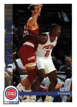 1992-93 Hoops Terry Mills #381 card image