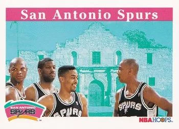 1992-93 Hoops The Alamo / Terry Cummings / Sean Elliott / Sidney Green / Rod Strickland #289 card image