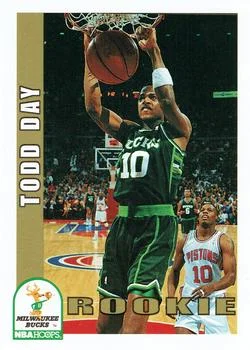 1992-93 Hoops Todd Day ROO #416 card image