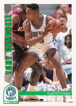 1992-93 Hoops Tony Campbell #136 card image