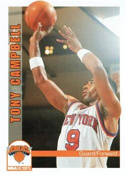 1992-93 Hoops Tony Campbell #434 card image