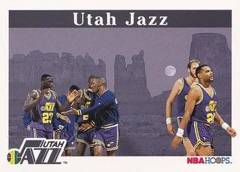 1992-93 Hoops Tyrone Corbin / Mark Eaton / Jeff Malone #291 card image