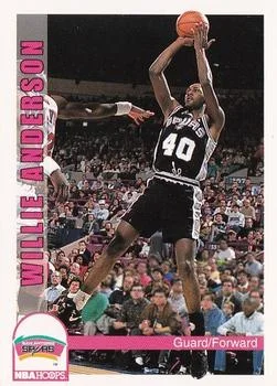 1992-93 Hoops Willie Anderson #204 card image