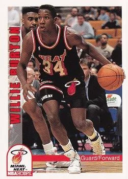 1992-93 Hoops Willie Burton #116 card image