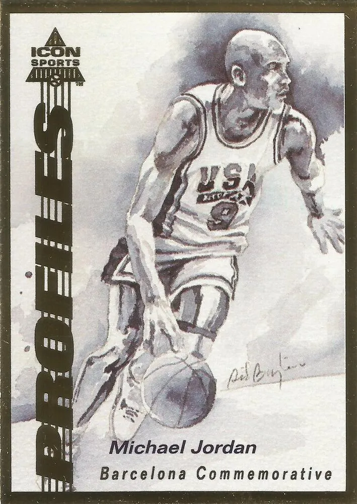 1992-93 Icon Sports Barcelona Commemorative Michael Jordan Bonus #B6 card image