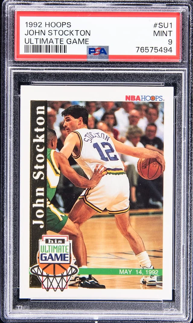 1992-93 NBA Hoops John Stockton Ultimate Game #SU1 card image