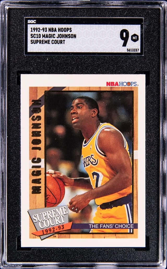 1992-93 NBA Hoops Magic Johnson Supreme Court #SC10 card image