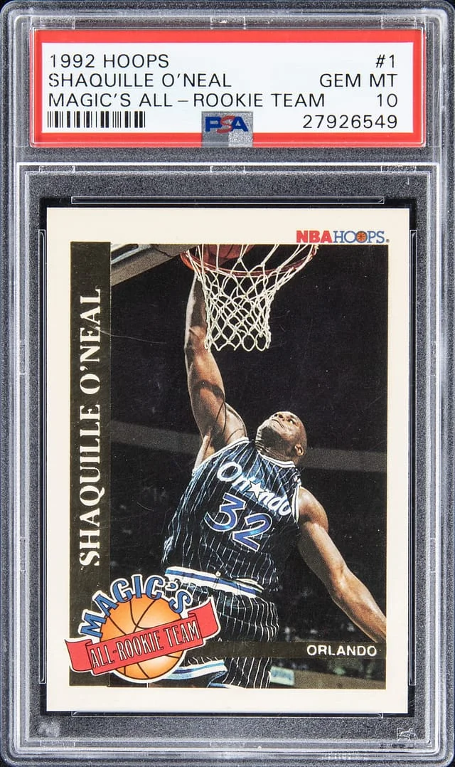 1992-93 NBA Hoops Shaquille O'Neal Magic's All- Team #1 card image