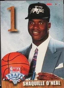 1992-93 NBA Hoops Shaquille O'Neal Draft Redemption #A card image