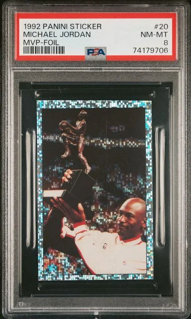 1992-93 Panini Michael Jordan Sticker #20 card image