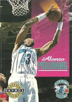 1992-93 SkyBox Alonzo Mourning ROO #332 card image