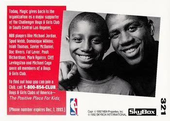1992-93 SkyBox Boys and Girls #321 card back image