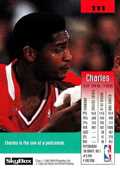 1992-93 SkyBox Charles Smith #111 card back image